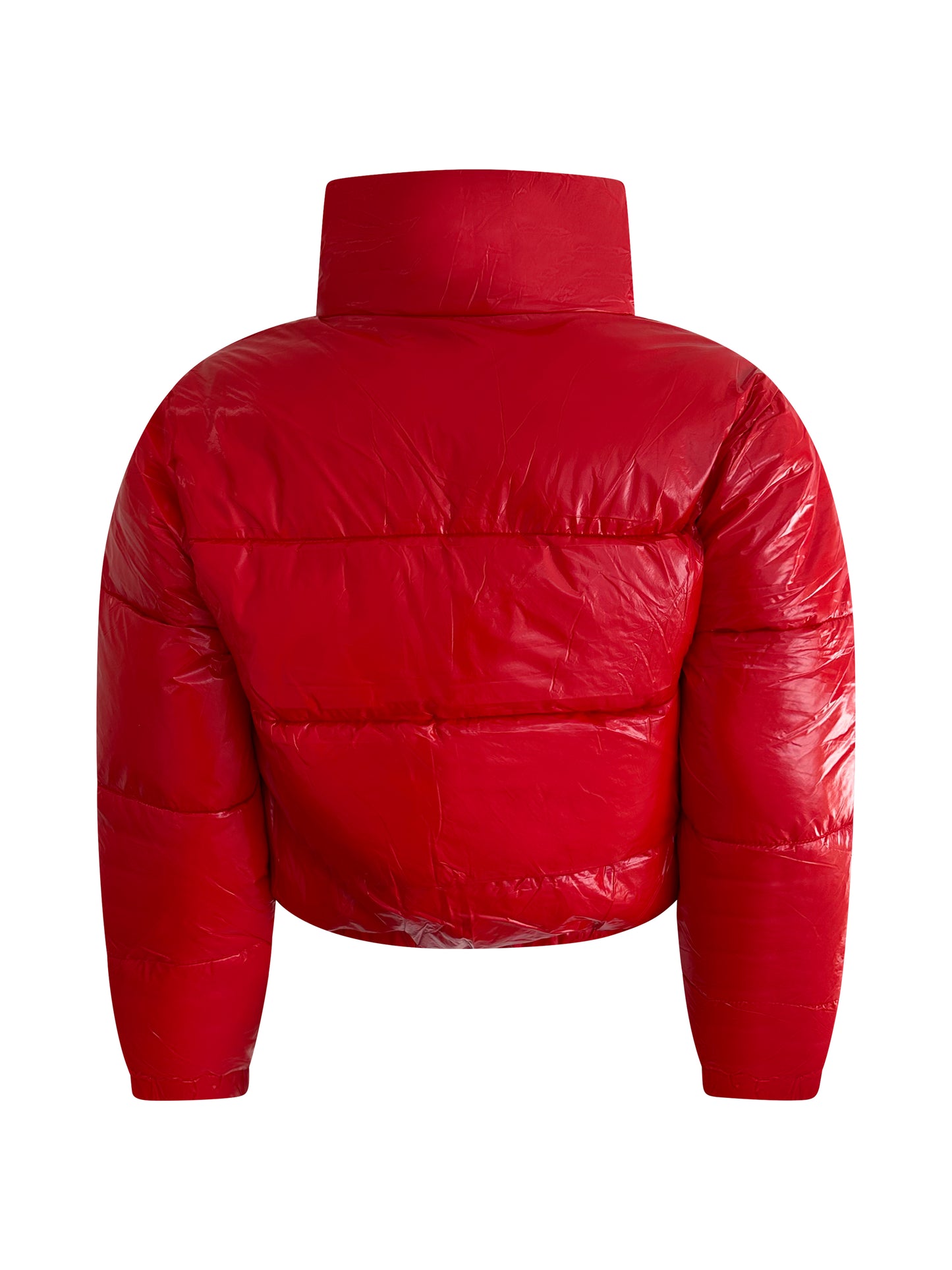 Wet Look Puffer Jacket
