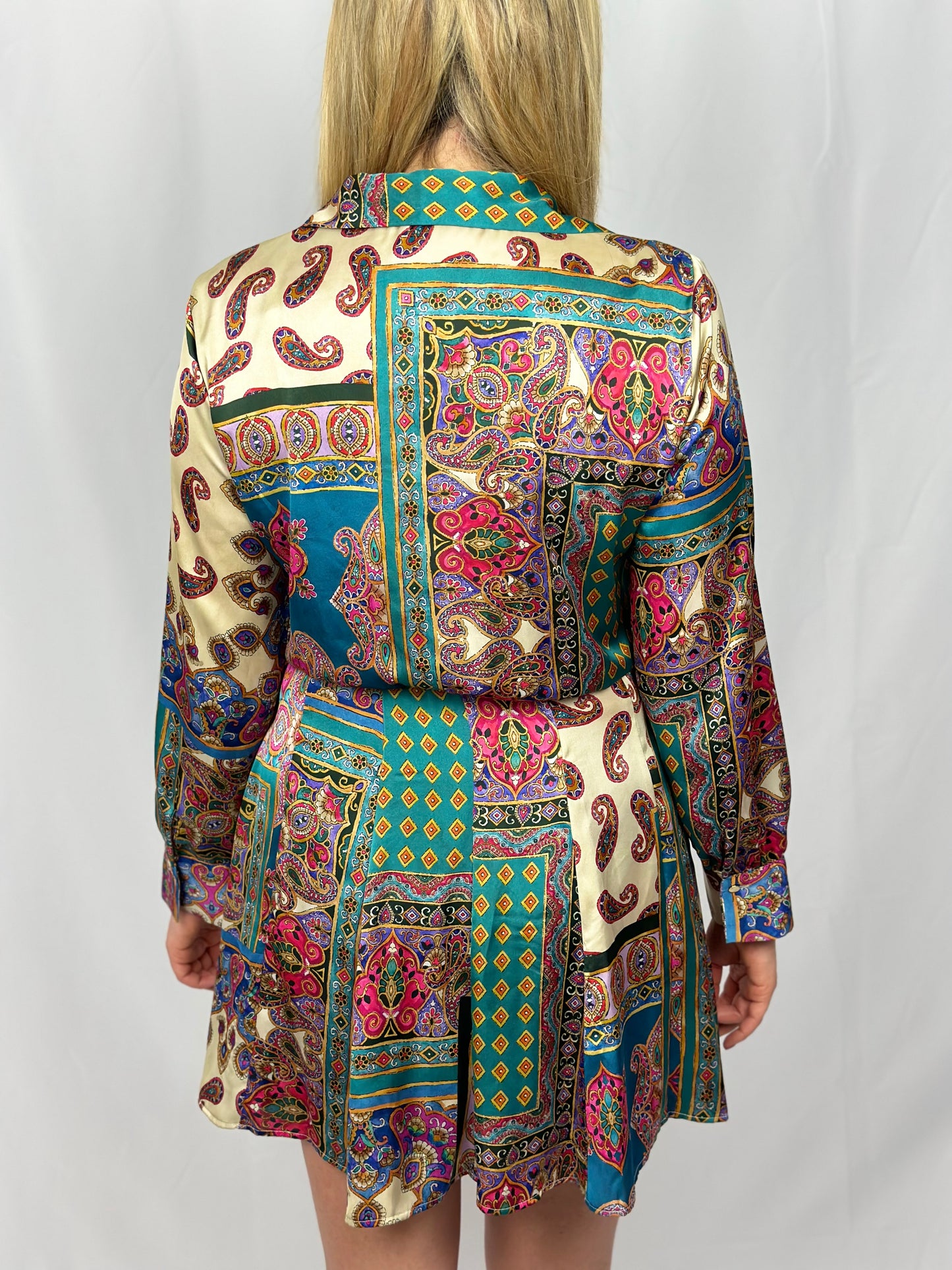 Long Sleeve Patterned Zara Dress