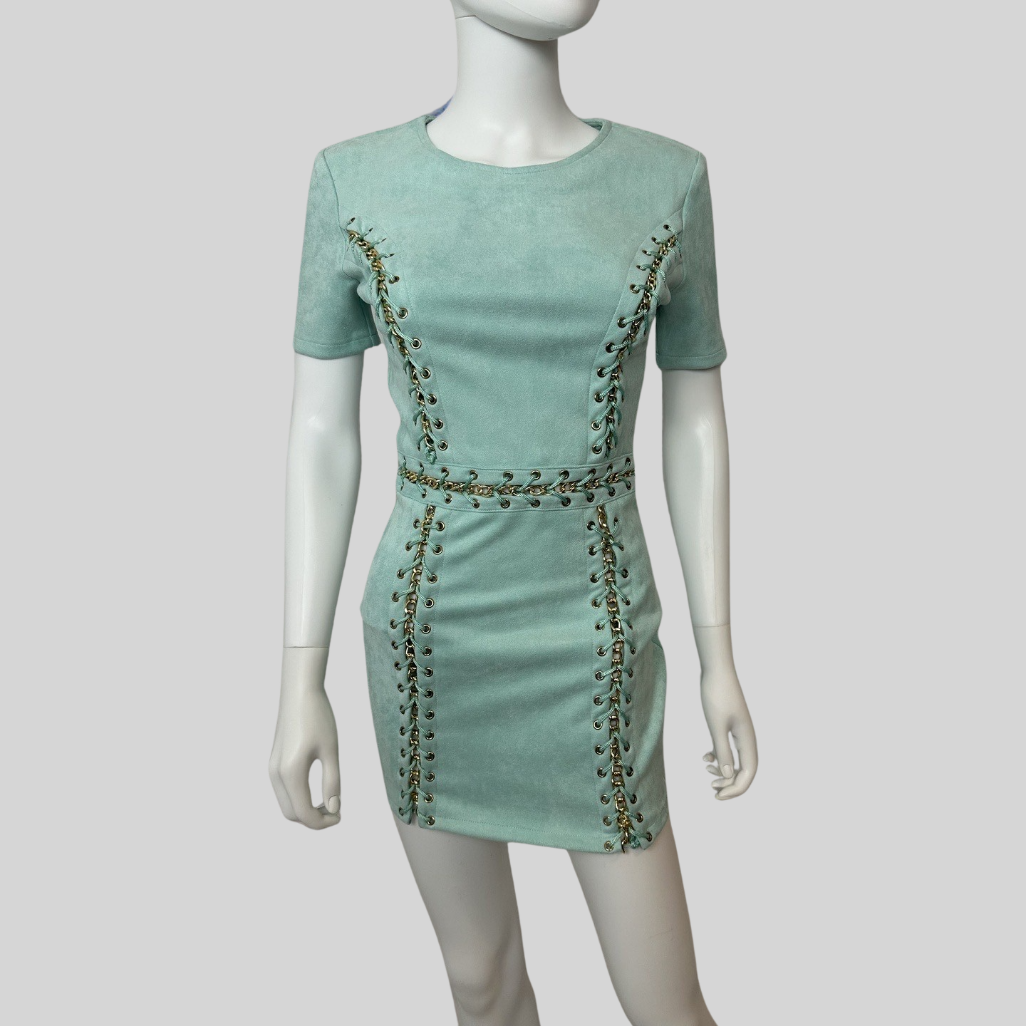 Oh Polly Mini Dress - Mint Green