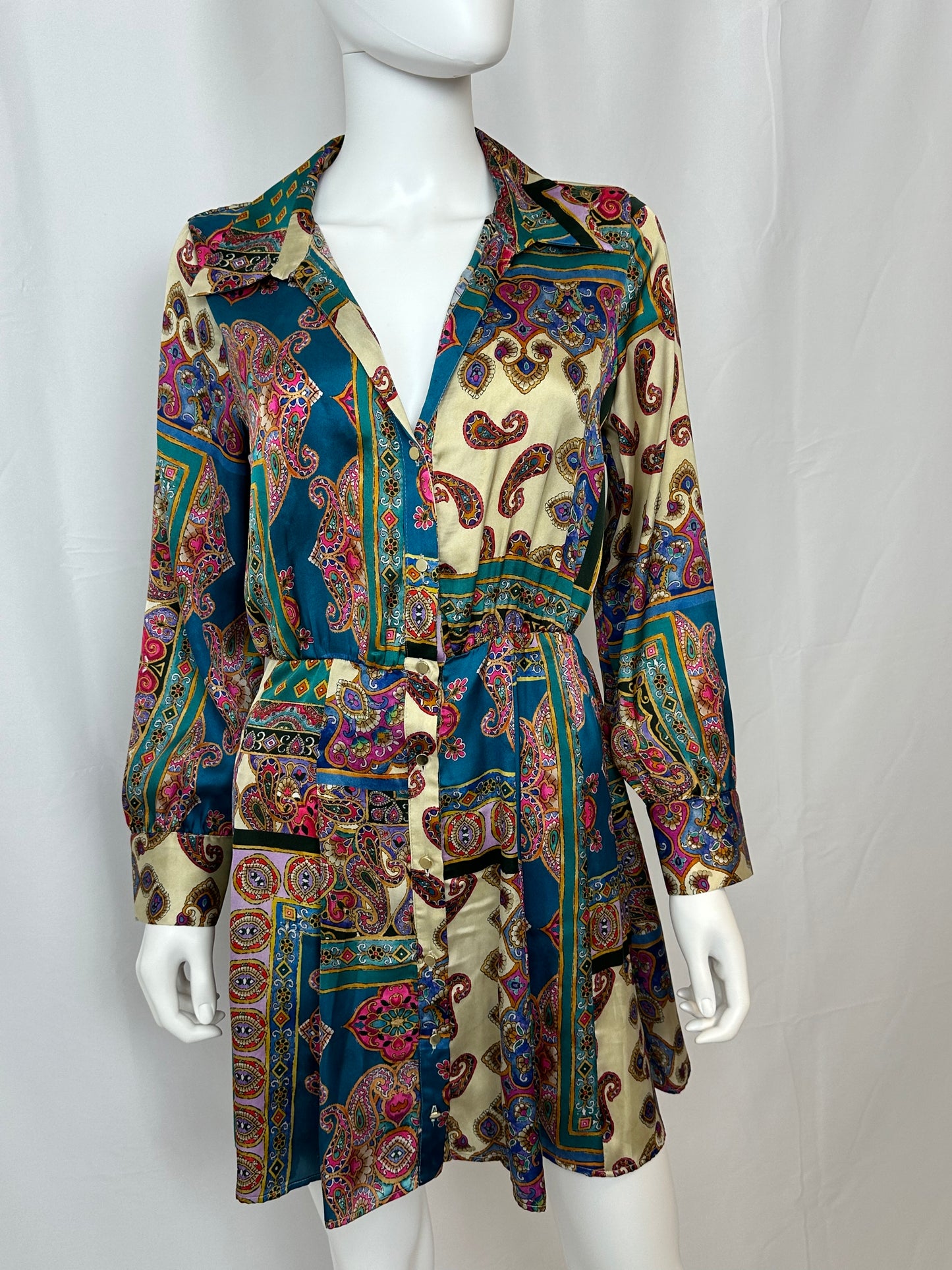 Long Sleeve Patterned Zara Dress