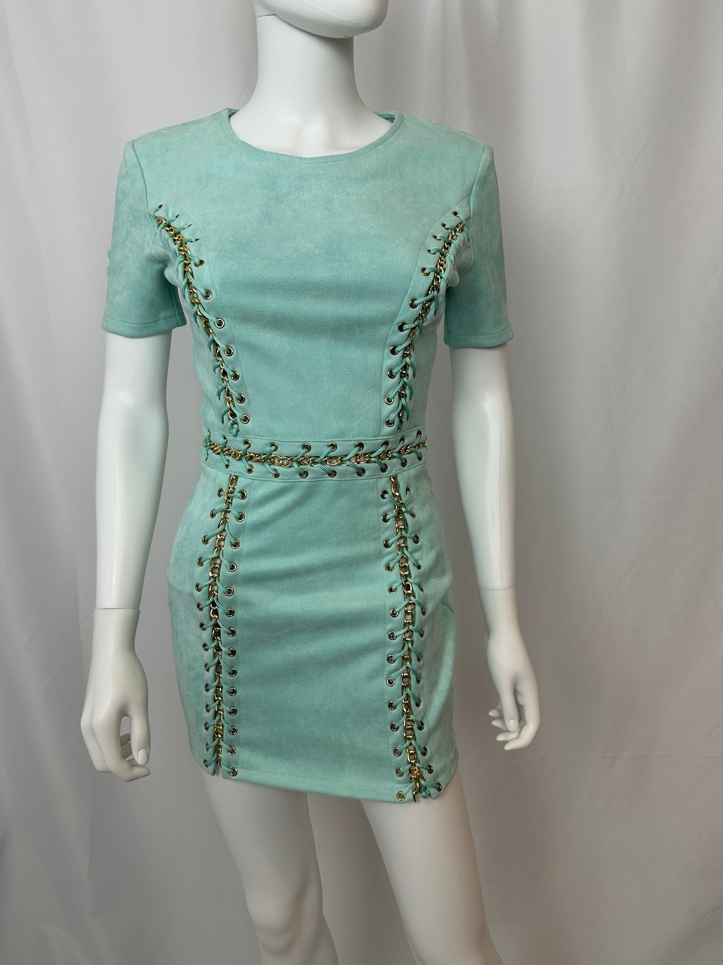 Oh Polly Mini Dress - Mint Green