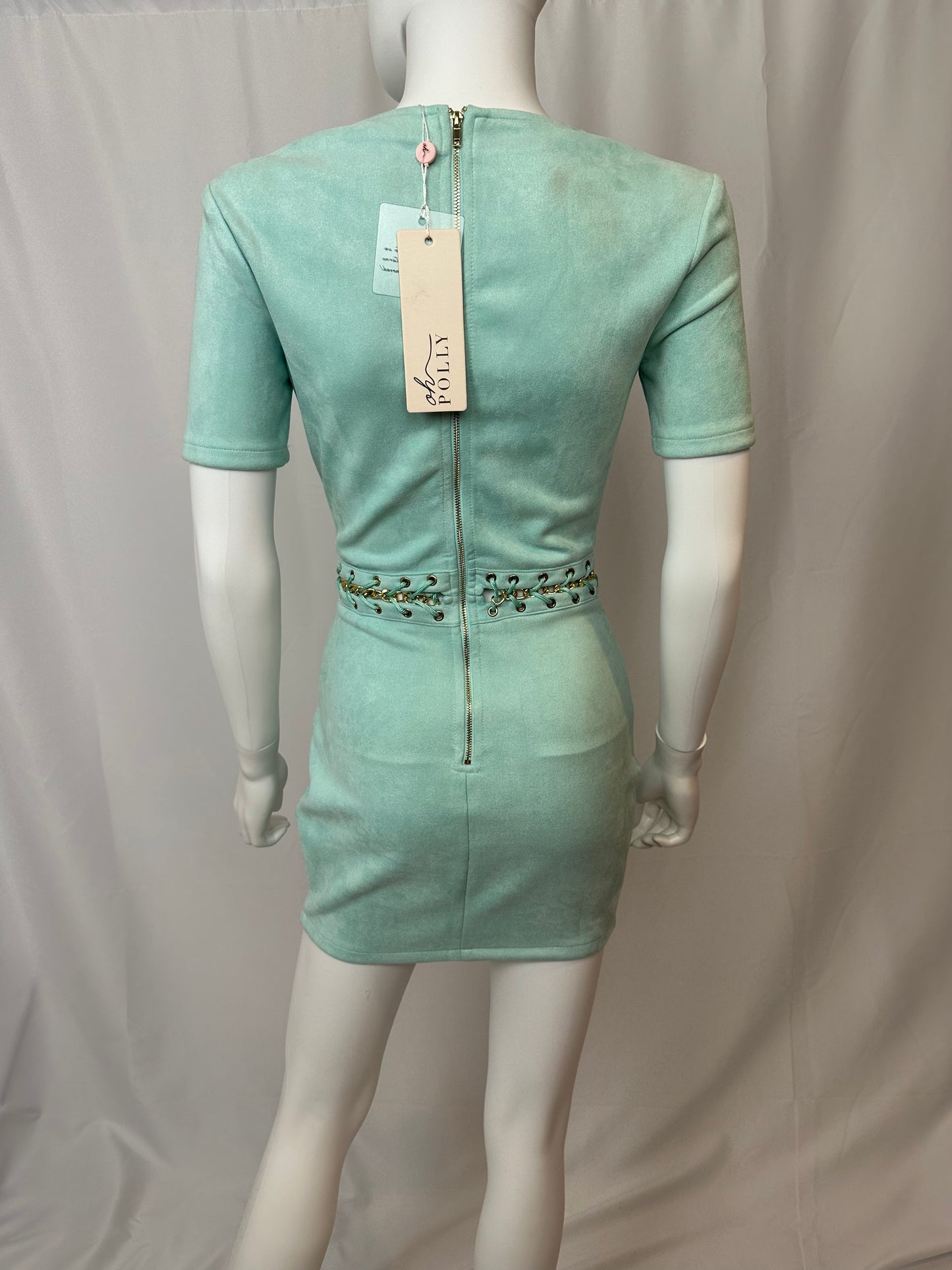 Oh Polly Mini Dress - Mint Green