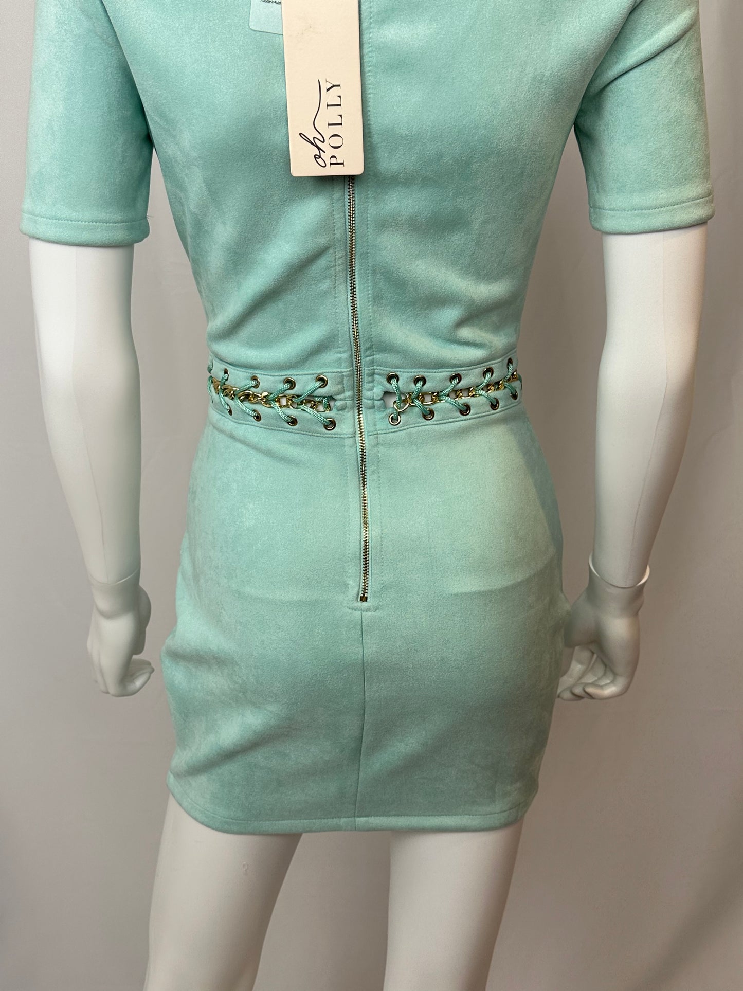Oh Polly Mini Dress - Mint Green