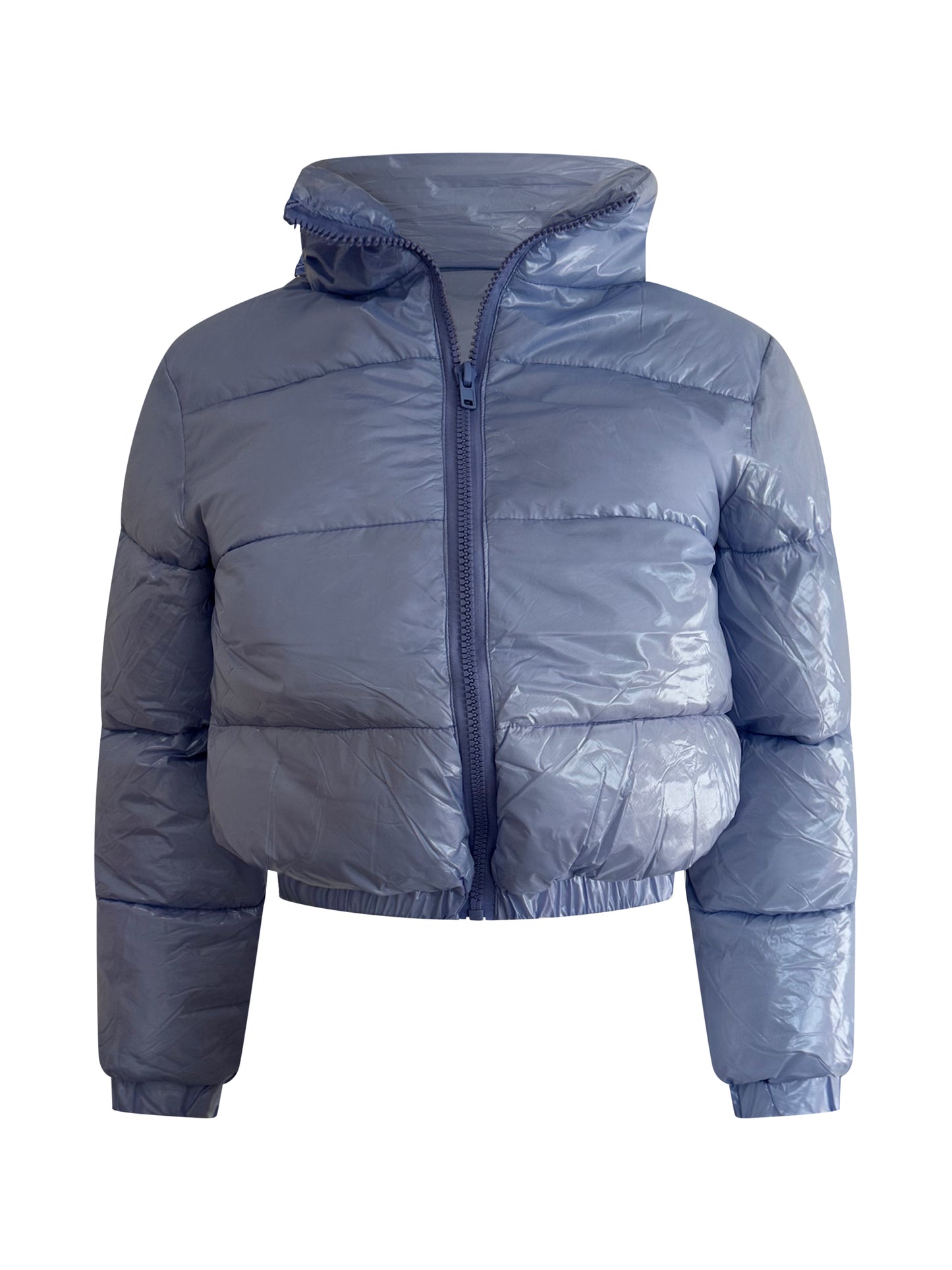 Wet Look Puffer Jacket