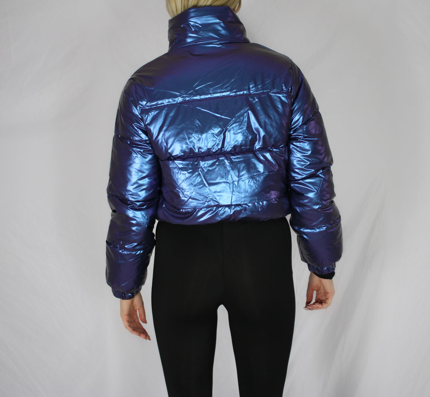 Wet Look Puffer Jacket