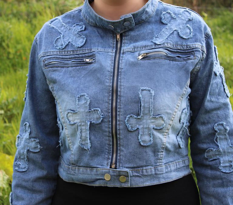 Denim Jacket With Embroidery