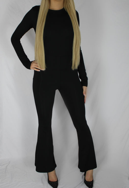 Backless Jumpsuit - Black