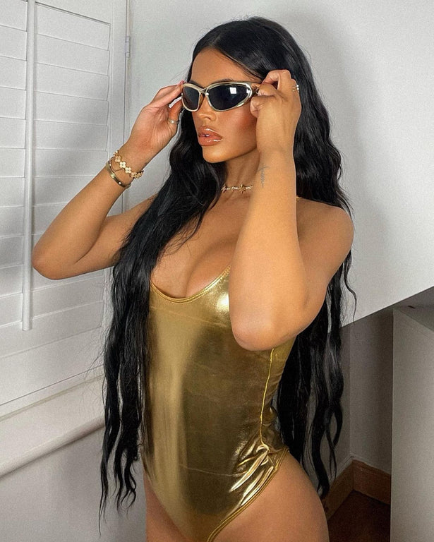 Swimsuit - Silver and Gold