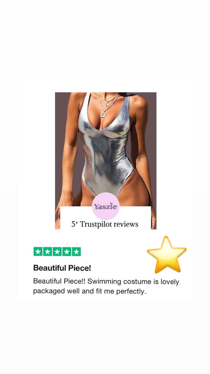 Swimsuit - Silver and Gold